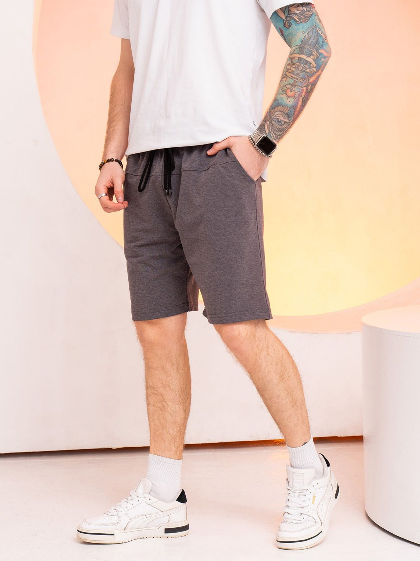 Шорты ISSA Plus модель GN-527_darkgray Фото