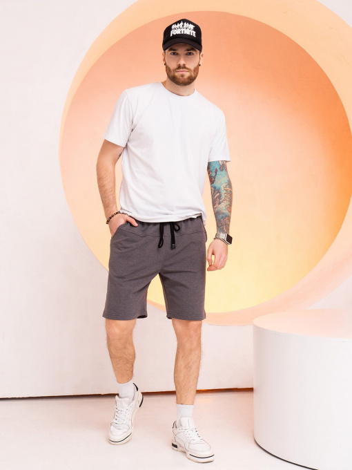 Повсякденні шорти ISSA Plus модель GN-527_darkgray Фото