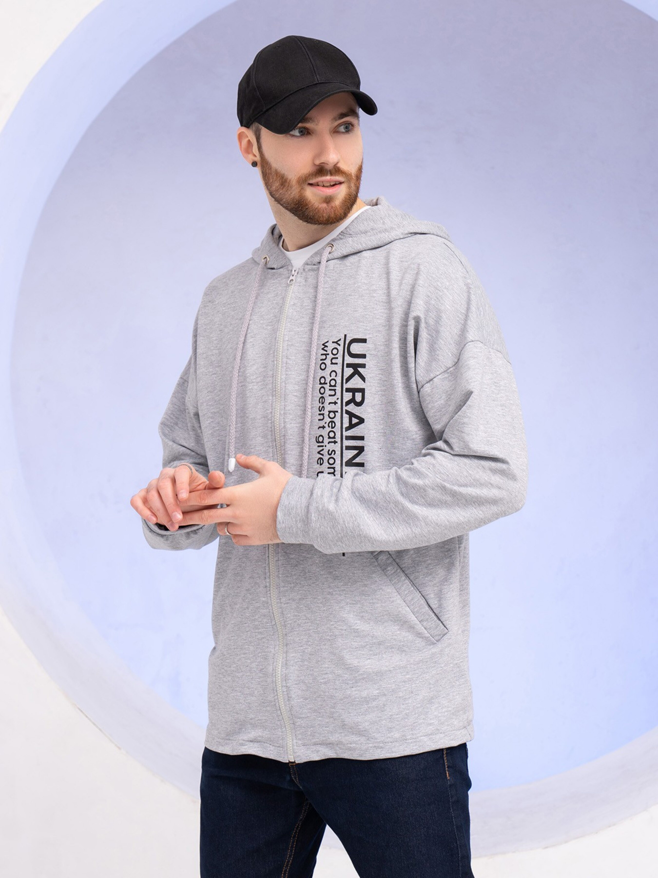 Кофта ISSA Plus модель GN-528_lightgray Фото