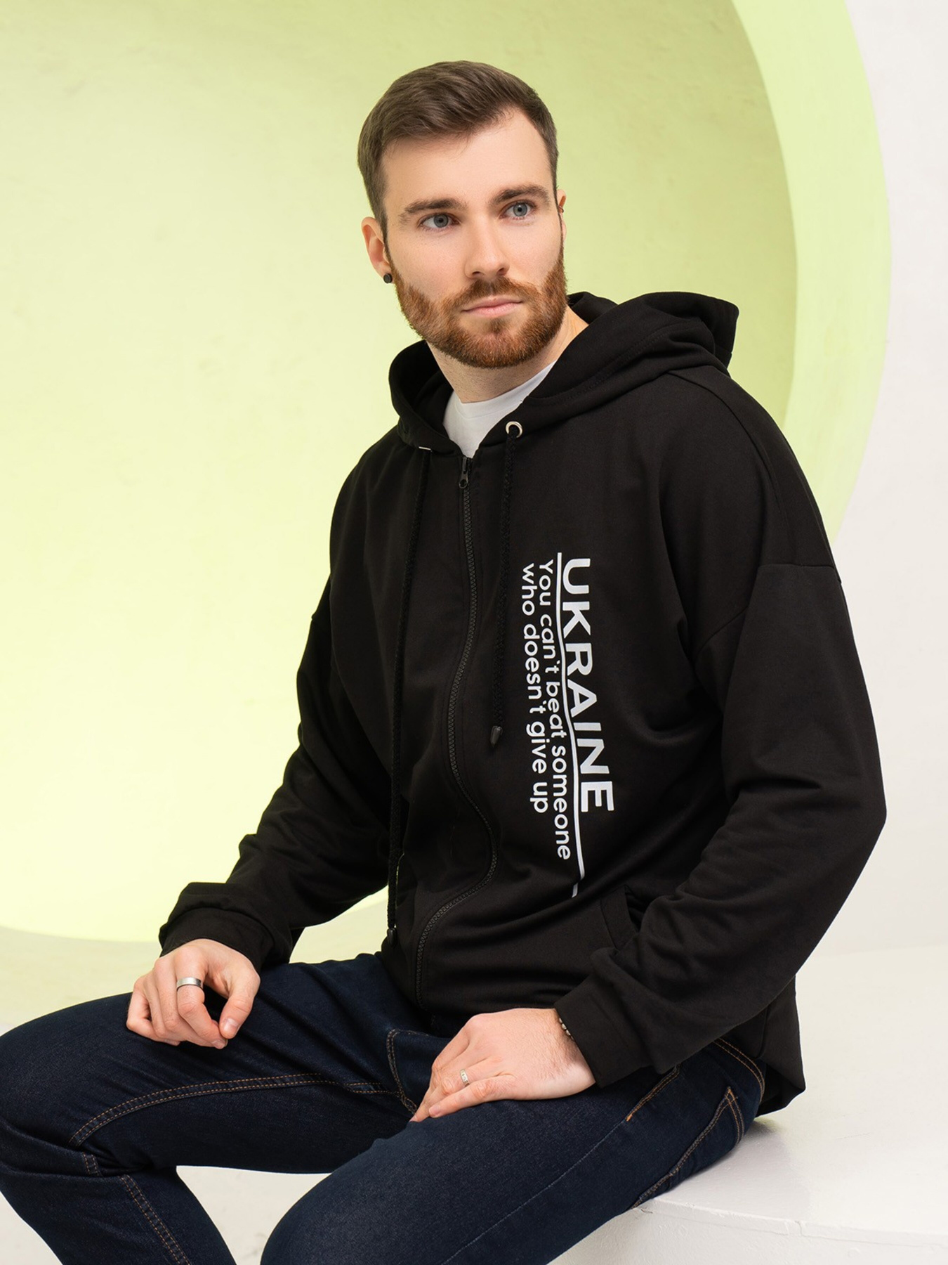 Кофта ISSA Plus модель GN-528_black Кофта ISSA Plus модель GN-528_black Фото