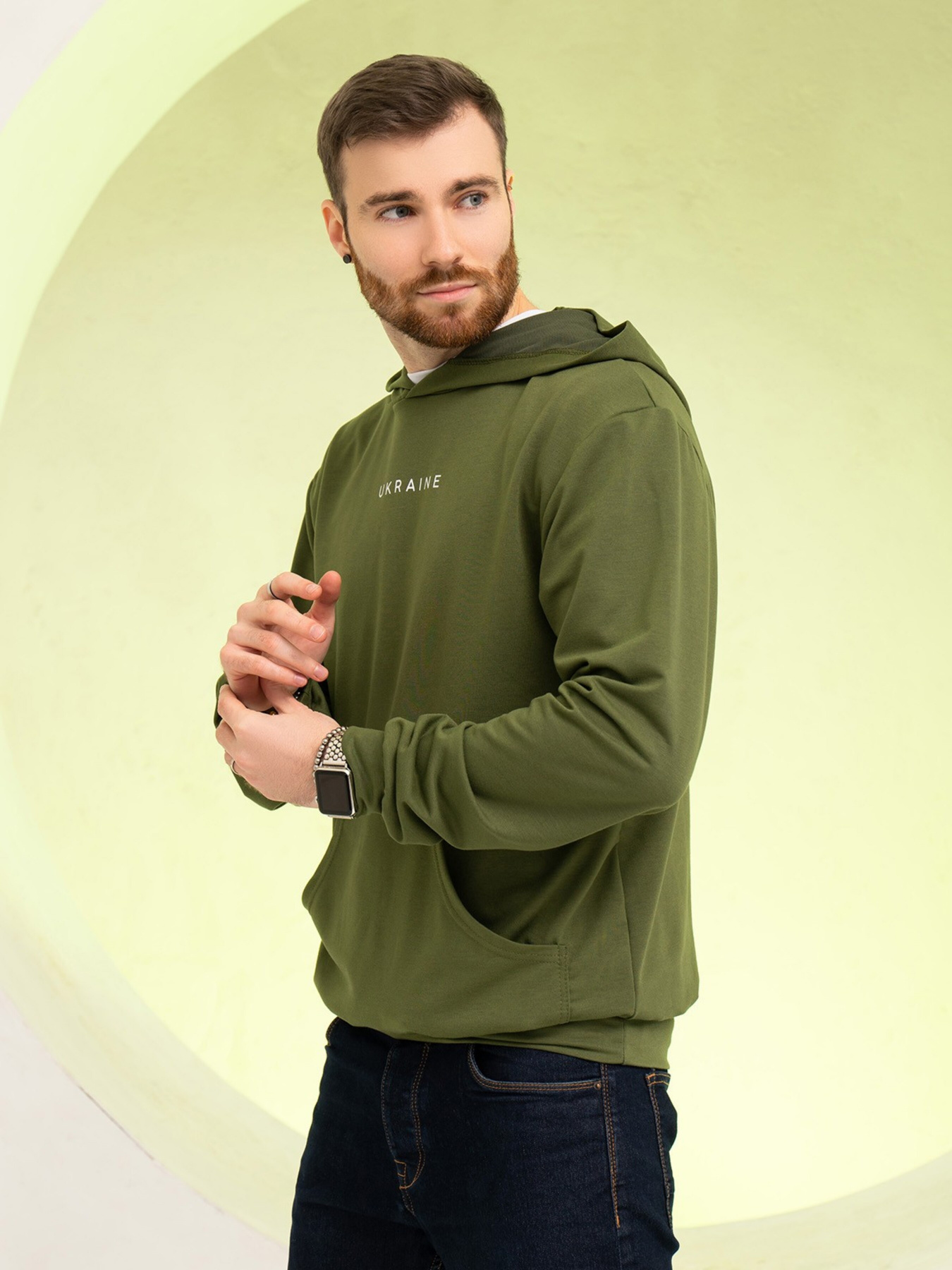 Худі ISSA Plus модель GN-529_khaki Фото