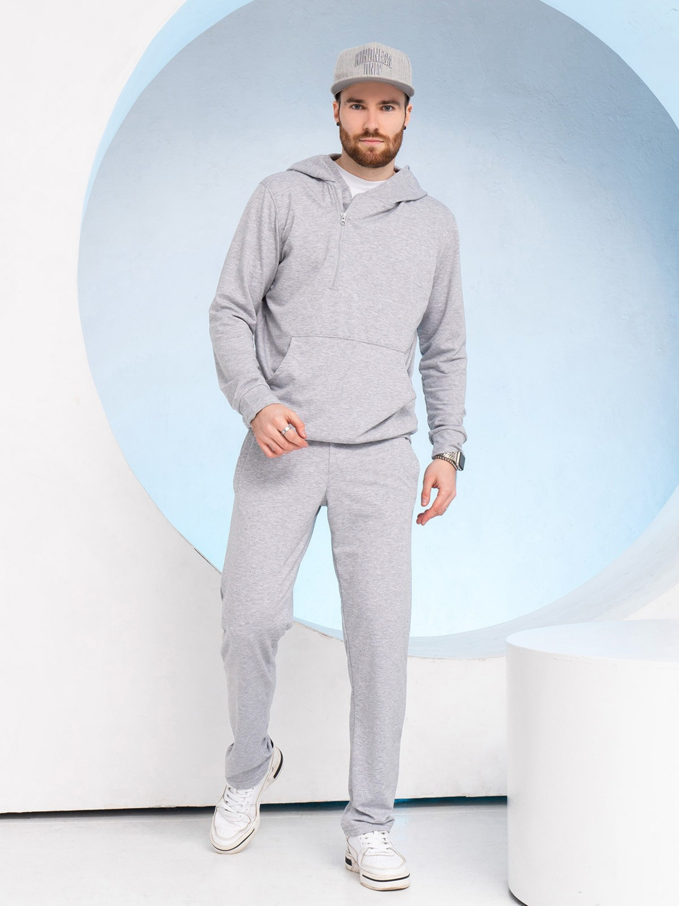 Спортивний костюм ISSA Plus модель GN-530_lightgray Спортивний костюм ISSA Plus модель GN-530_lightgray Фото