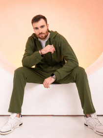 Спортивний костюм ISSA Plus модель GN-531_khaki Спортивний костюм ISSA Plus модель GN-531_khaki Фото