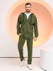 Спортивний костюм ISSA Plus модель GN-531_khaki Фото