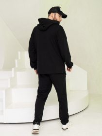 Спортивний костюм ISSA Plus модель GN-531_black Спортивний костюм ISSA Plus модель GN-531_black Фото