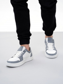 Кеды низкие ISSA Plus модель GOB2-202_whitegrey Фото