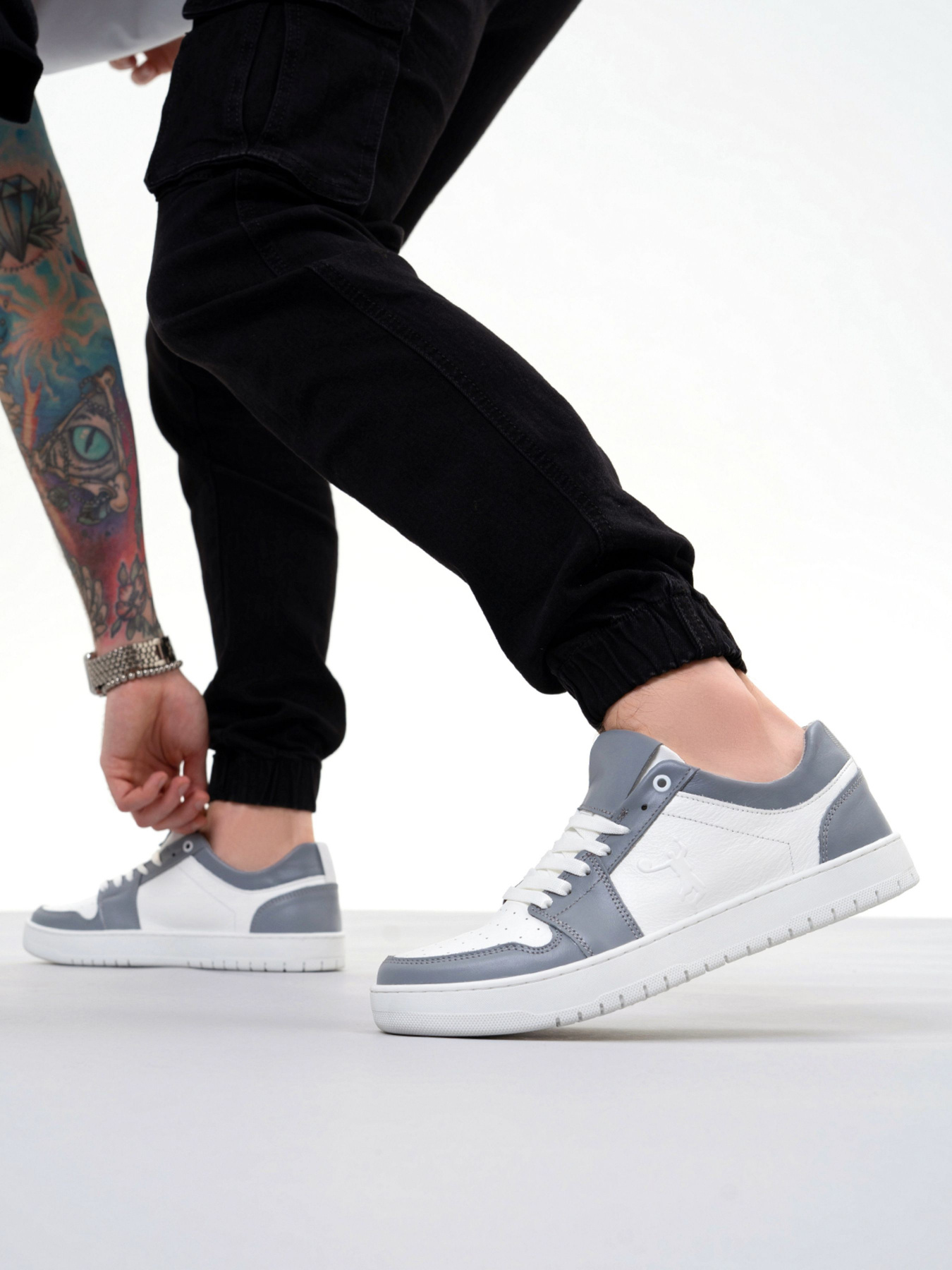 Кеди низькі ISSA Plus модель GOB2-202_whitegrey Фото