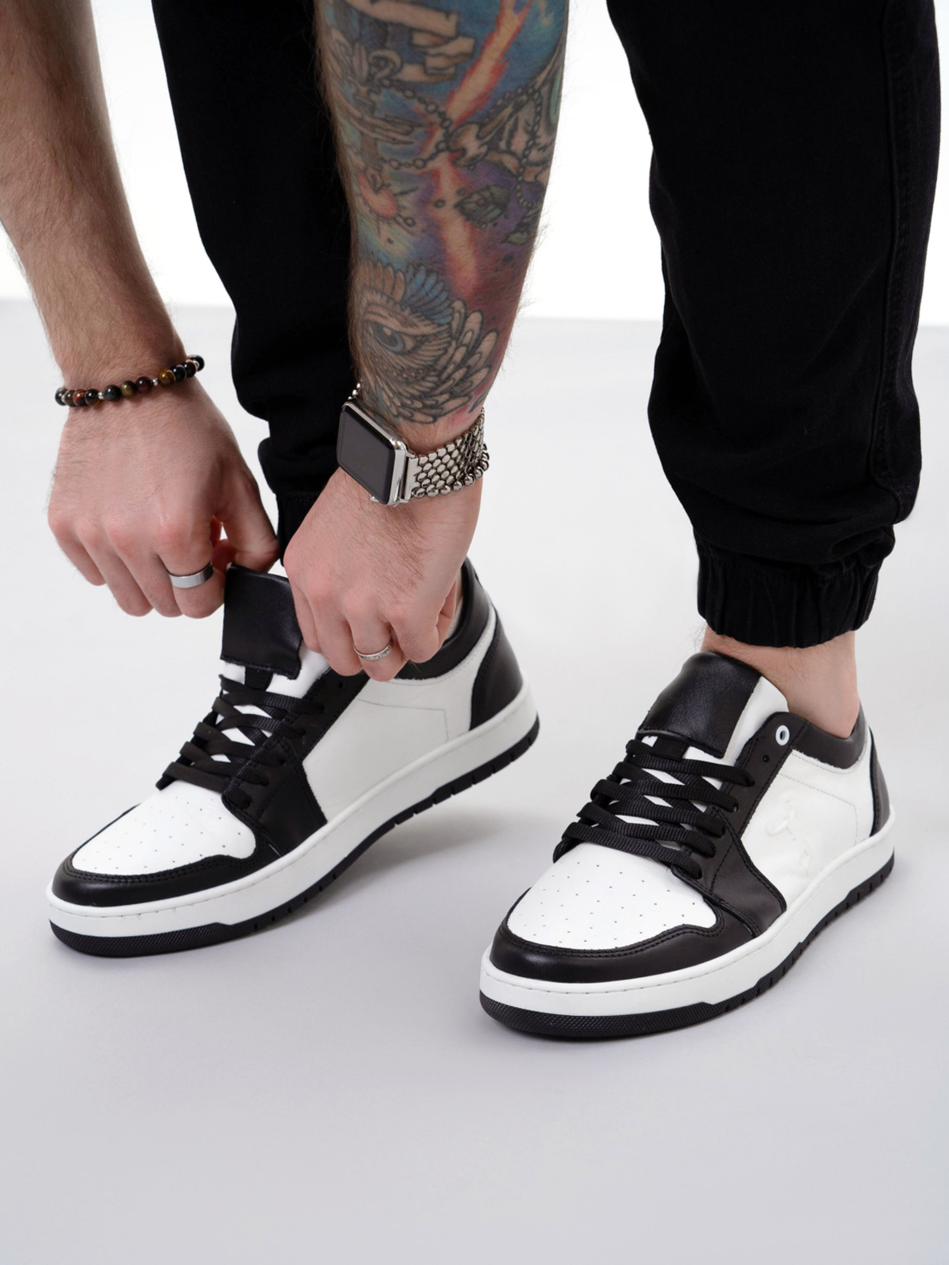 Кеди низькі ISSA Plus модель GOB2-202_whiteblack Фото