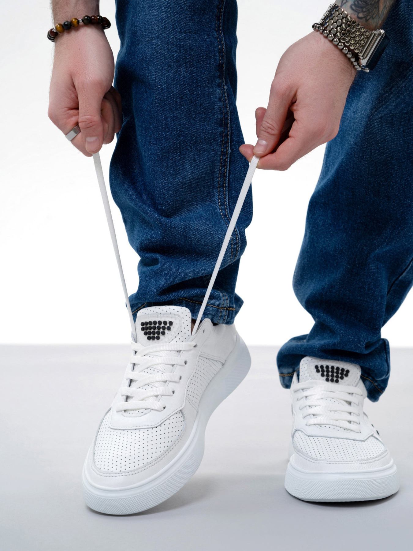 Кеды низкие ISSA Plus модель GOB2-204_white Фото