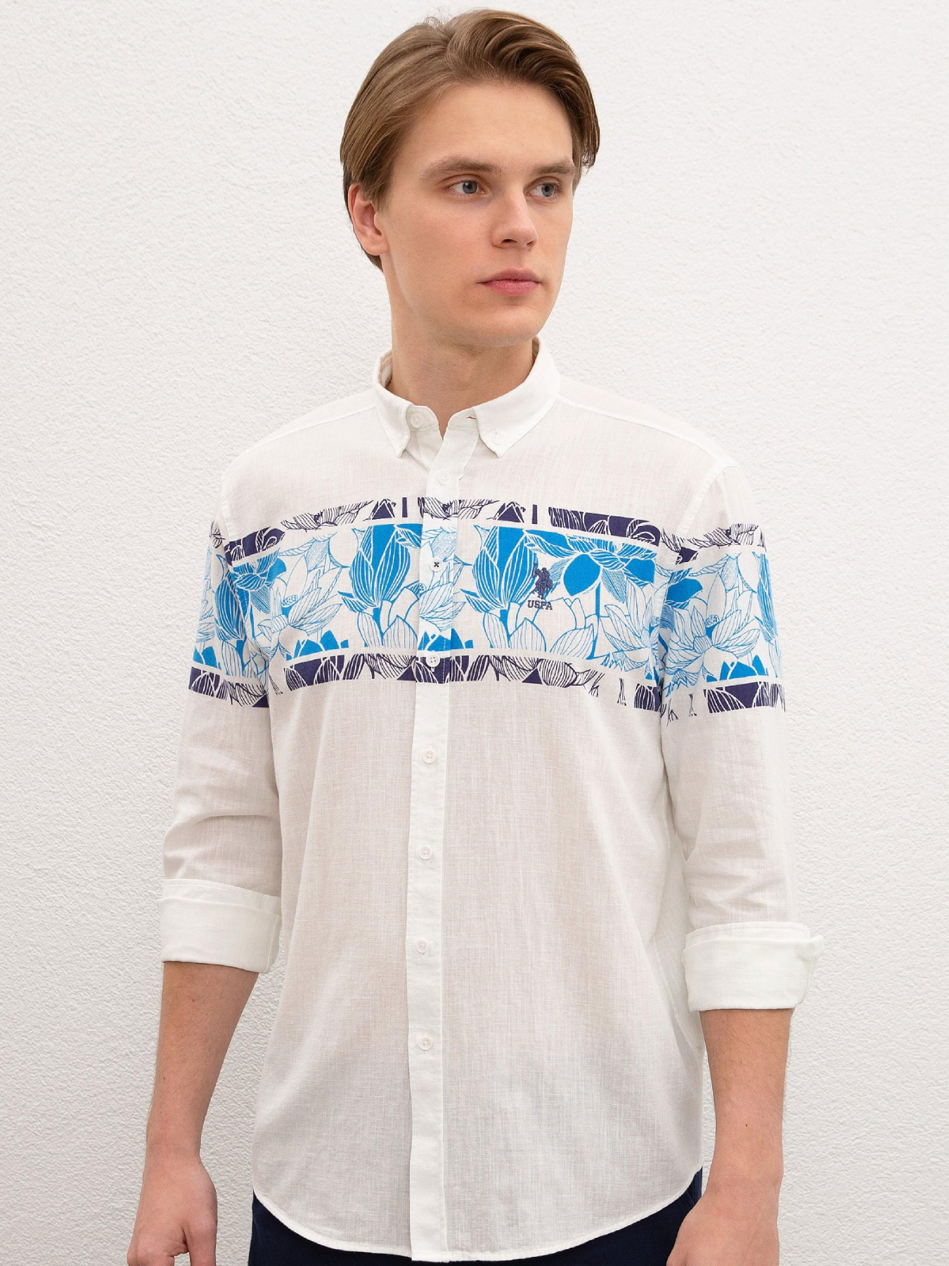 Сорочка повсякденна US Polo модель G081SZ004.000.978230.VR077 Фото