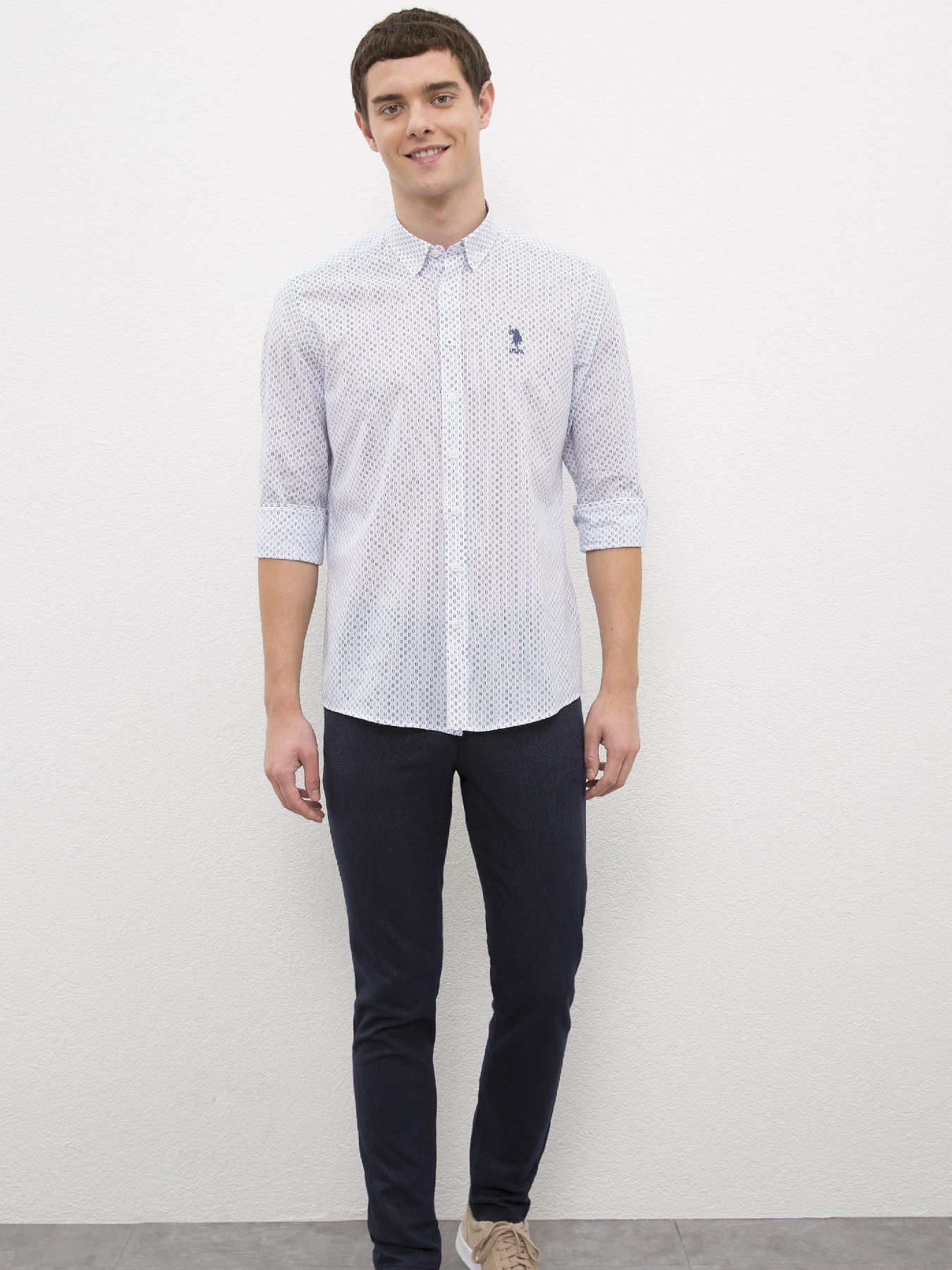 Рубашка US Polo модель G081SZ004.000.987151.VR013 Фото