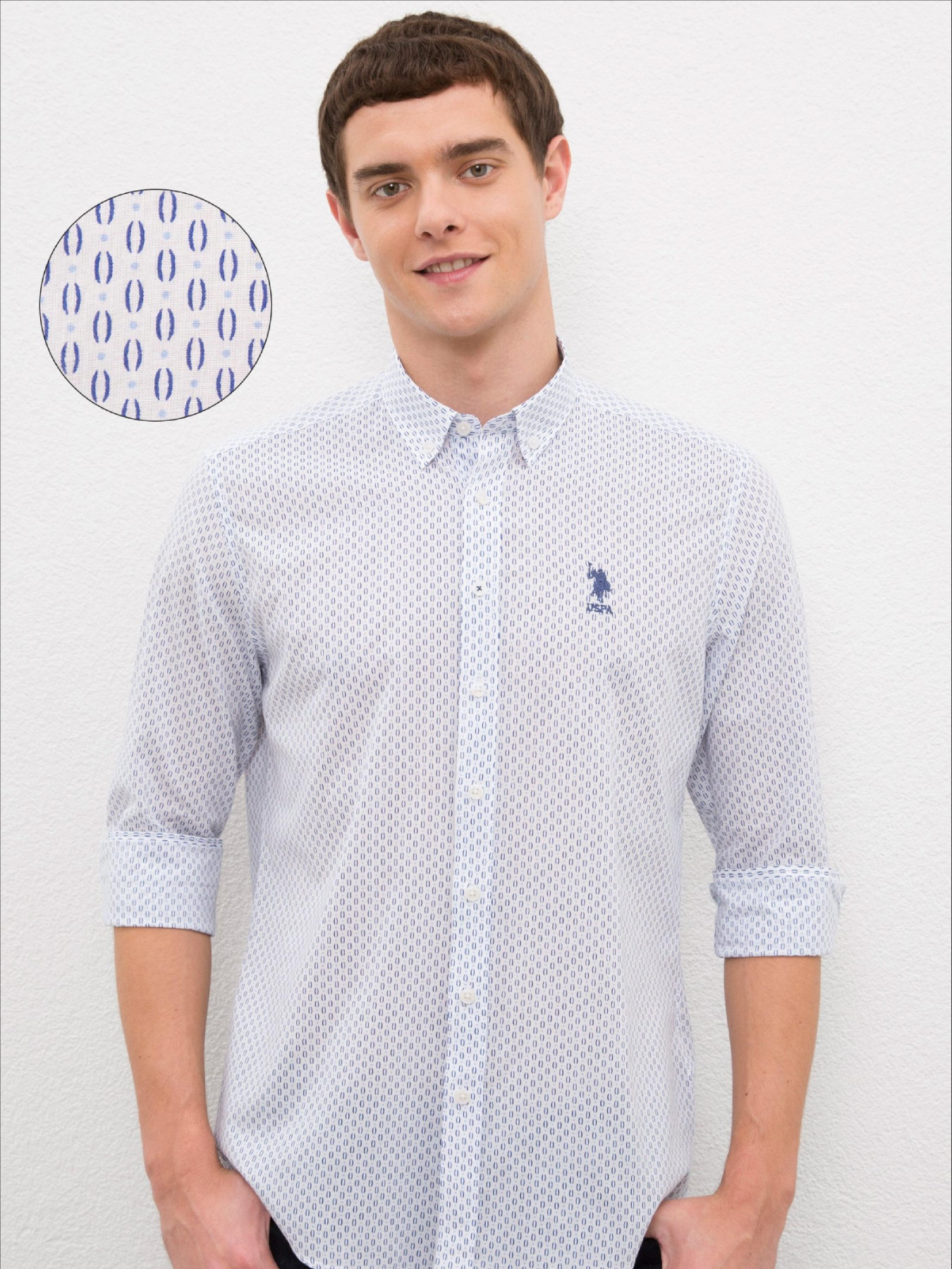 Рубашка US Polo модель G081SZ004.000.987151.VR013 Фото