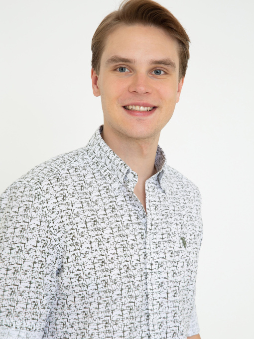 Рубашка повседневная US Polo модель G081SZ004.000.1378608.VR027 Фото