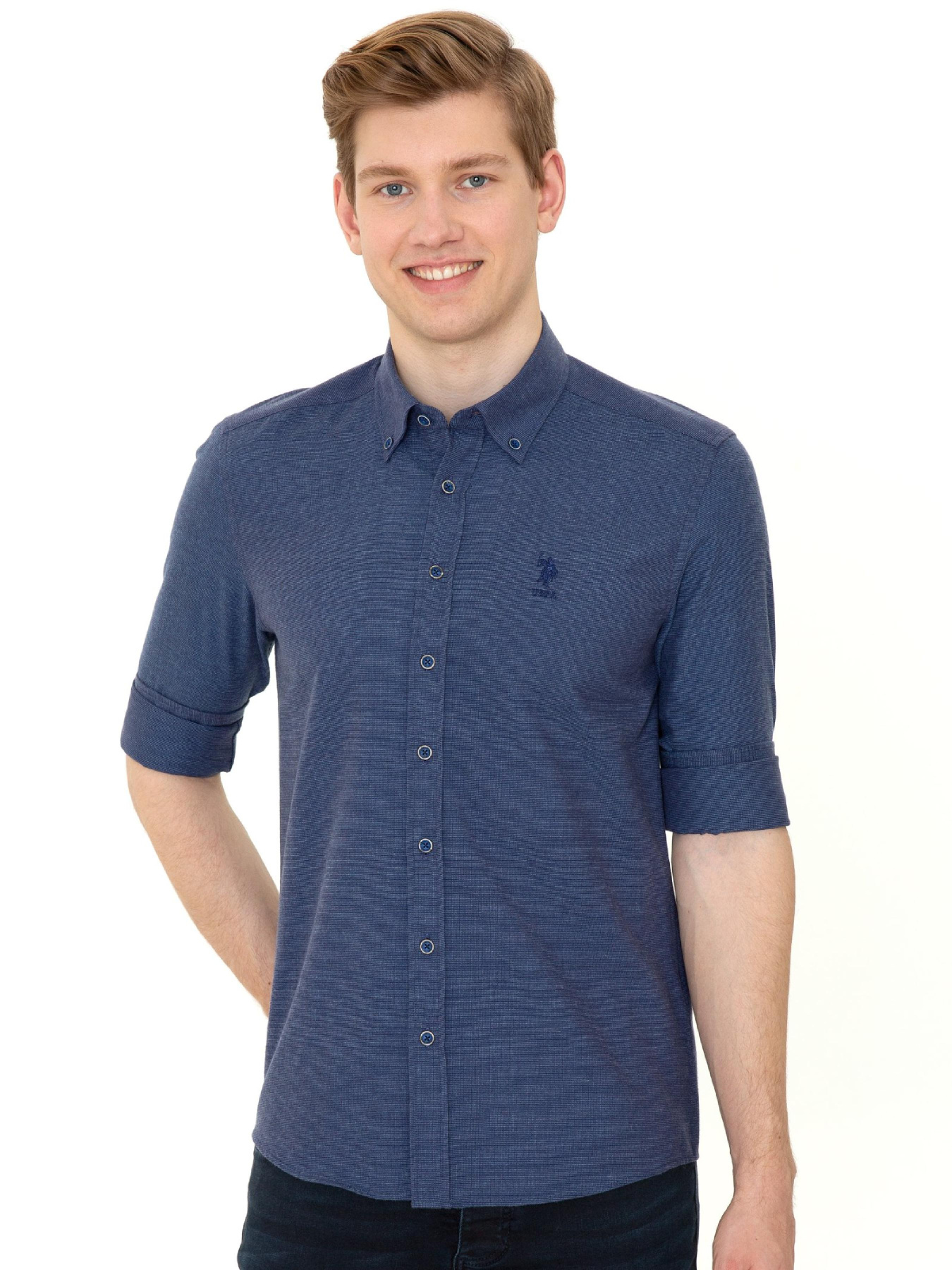 Рубашка US Polo модель G081SZ004.000.1379184.VR045 Фото