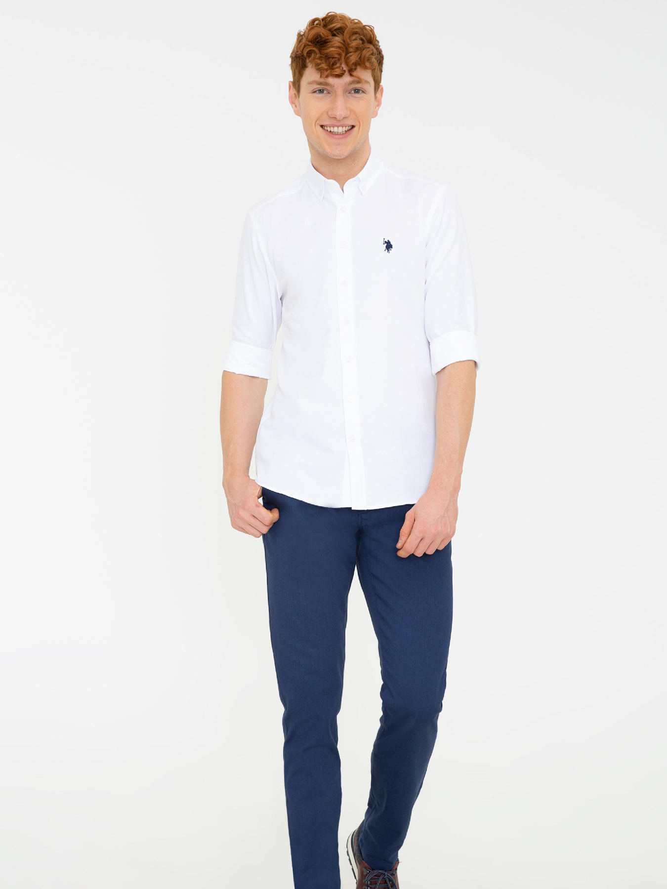 Рубашка повседневная US Polo модель G081SZ004.000.1379185.VR013 Фото