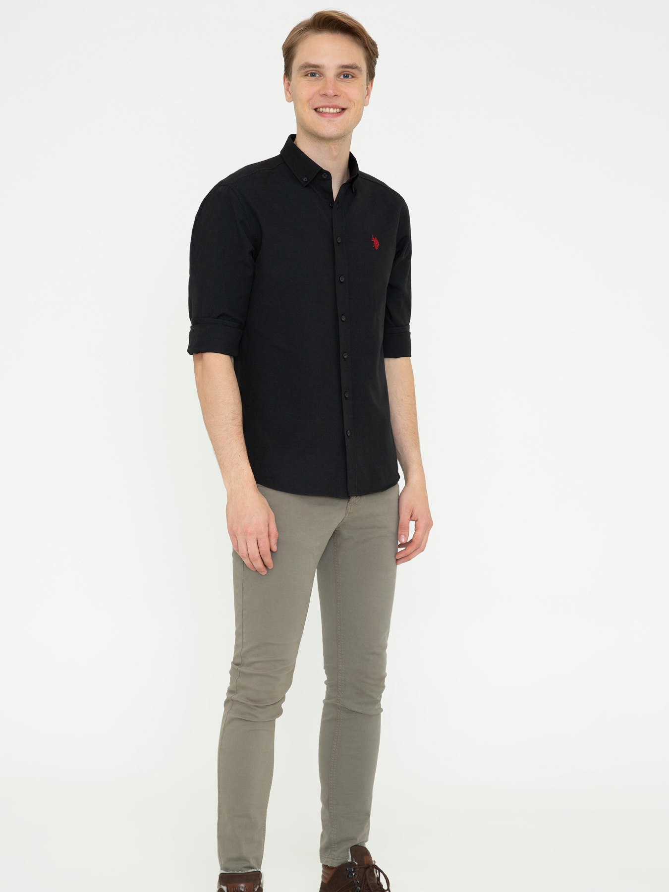 Рубашка повседневная US Polo модель G081SZ004.000.1379185.VR046 Фото