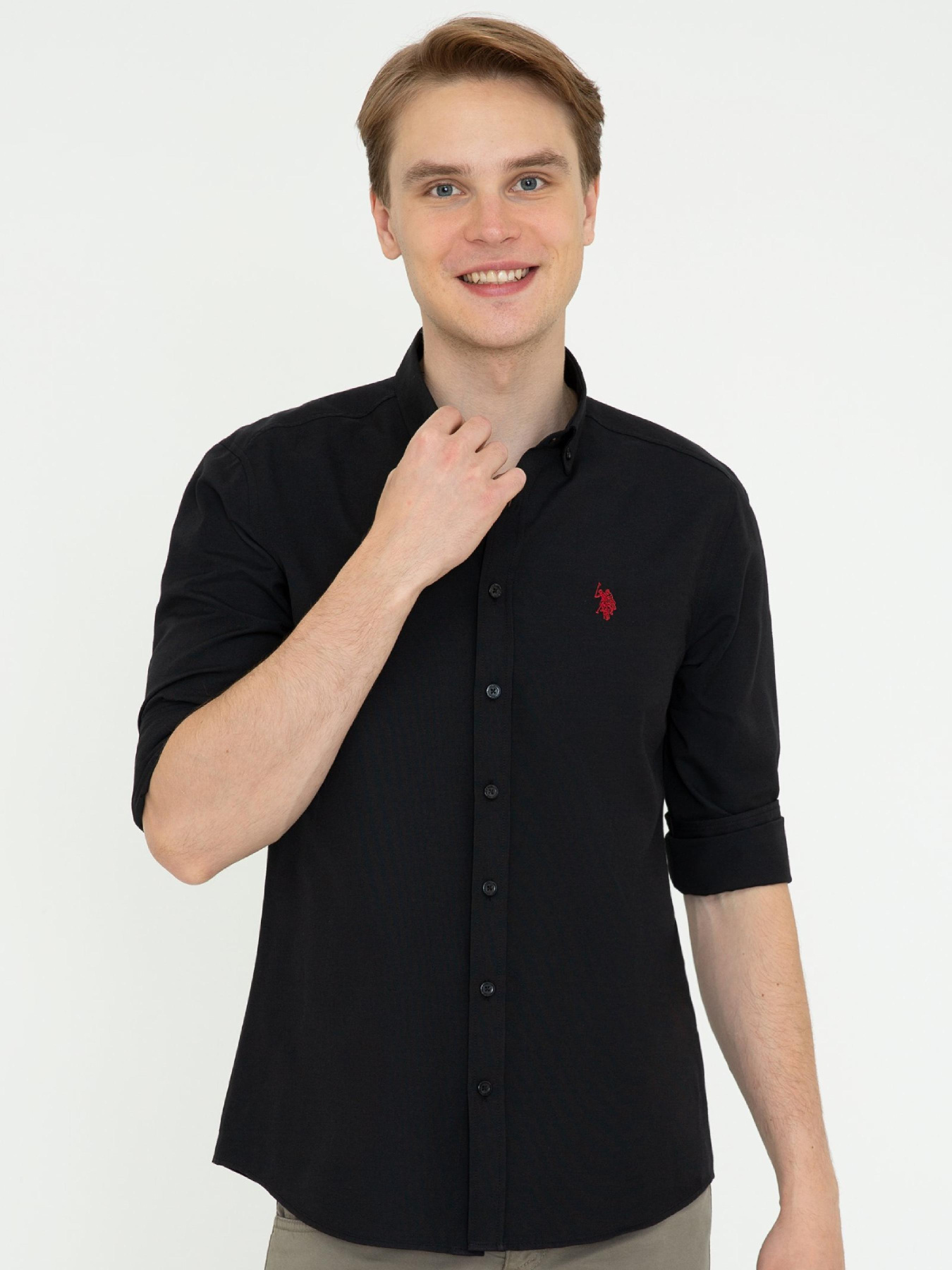 Рубашка повседневная US Polo модель G081SZ004.000.1379185.VR046 Фото