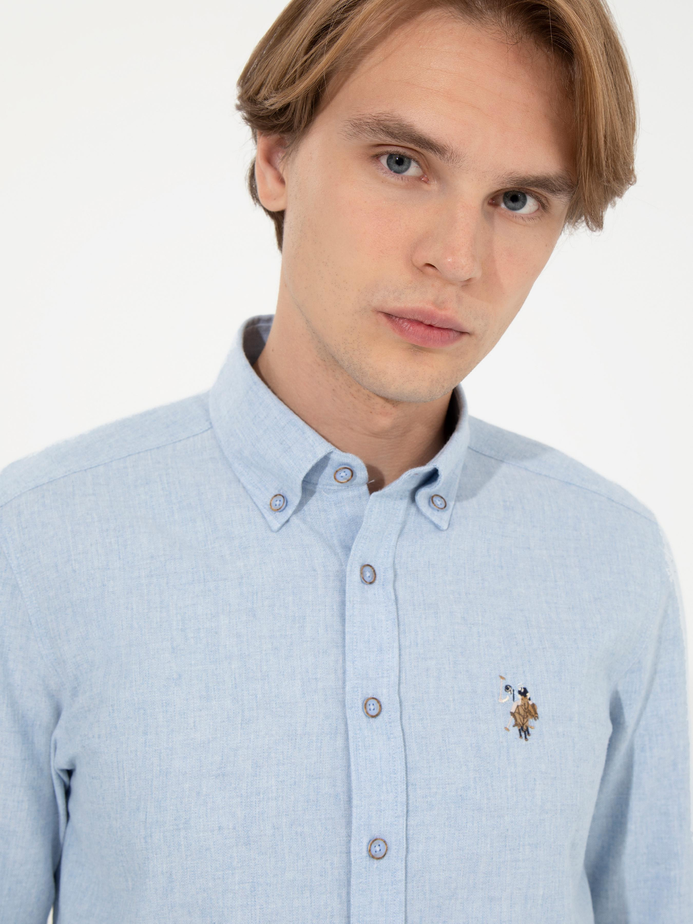 Рубашка US Polo модель G081SZ004.000.1450251.VR003 Фото