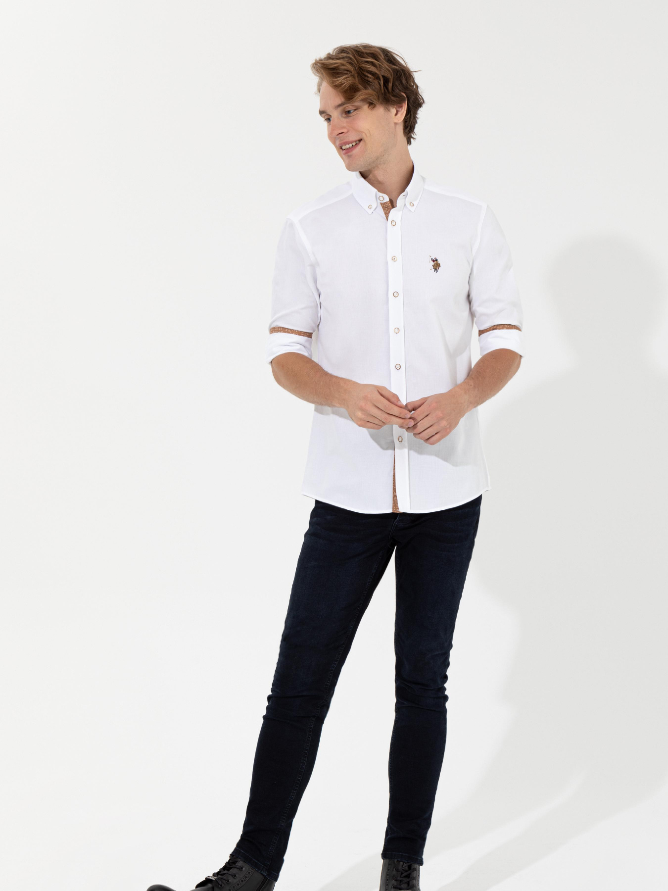 Рубашка повседневная US Polo модель G081SZ004.000.1457144.VR013 Фото