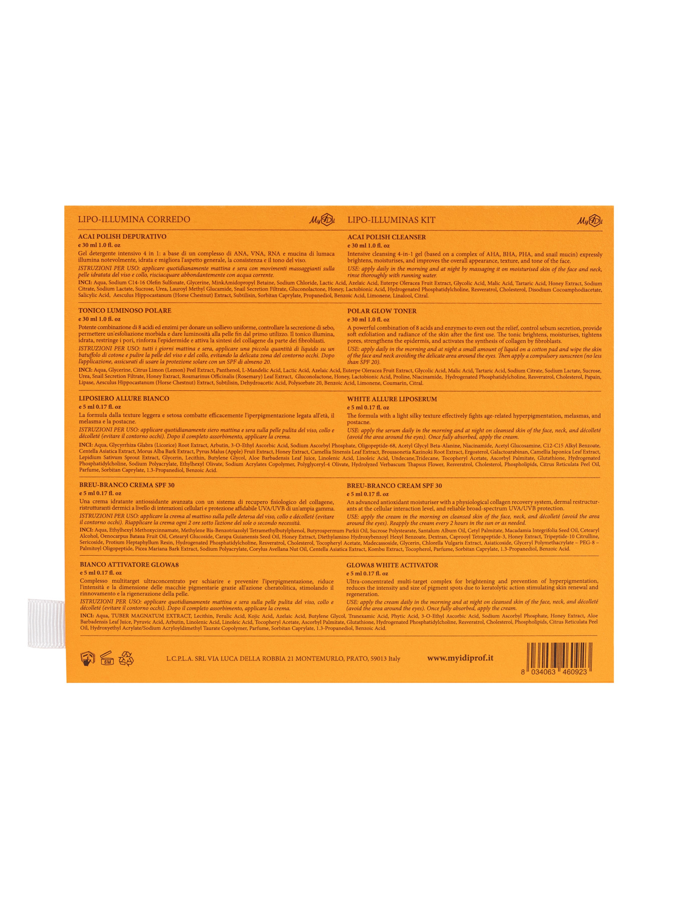 Освітлюючий набір для обличчя MyIDi модель 8034063460893 Фото