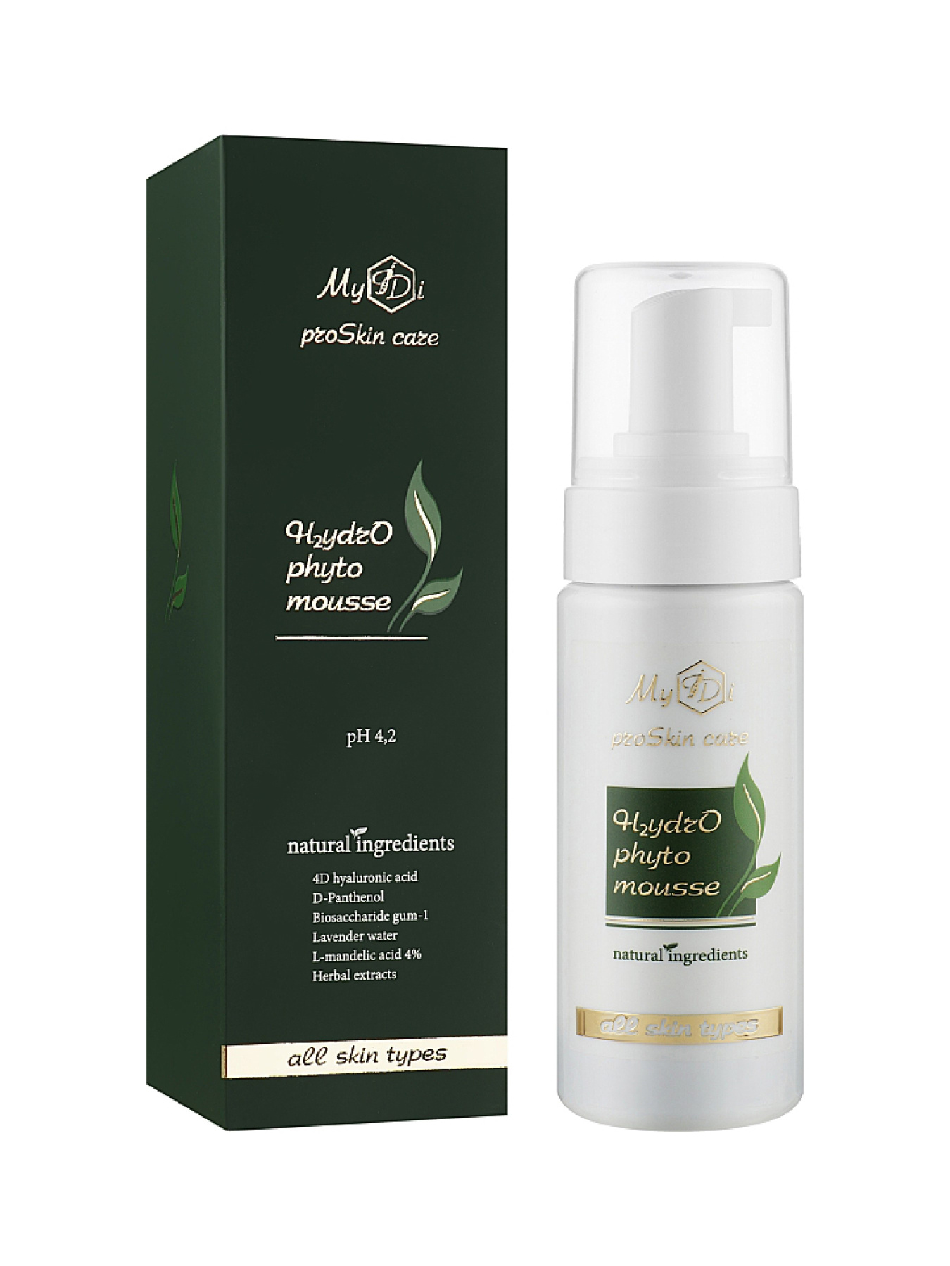 Очищуючий зволожуючий мус для всіх типів шкіри MyIDi модель 4821284851296 Фото