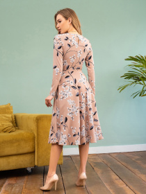 Платье миди ISSA Plus модель 13477_brown Фото