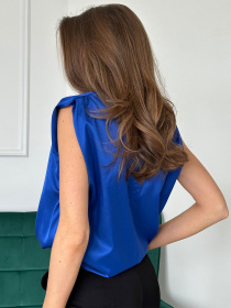 Блуза ISSA Plus модель 13715_blue Фото