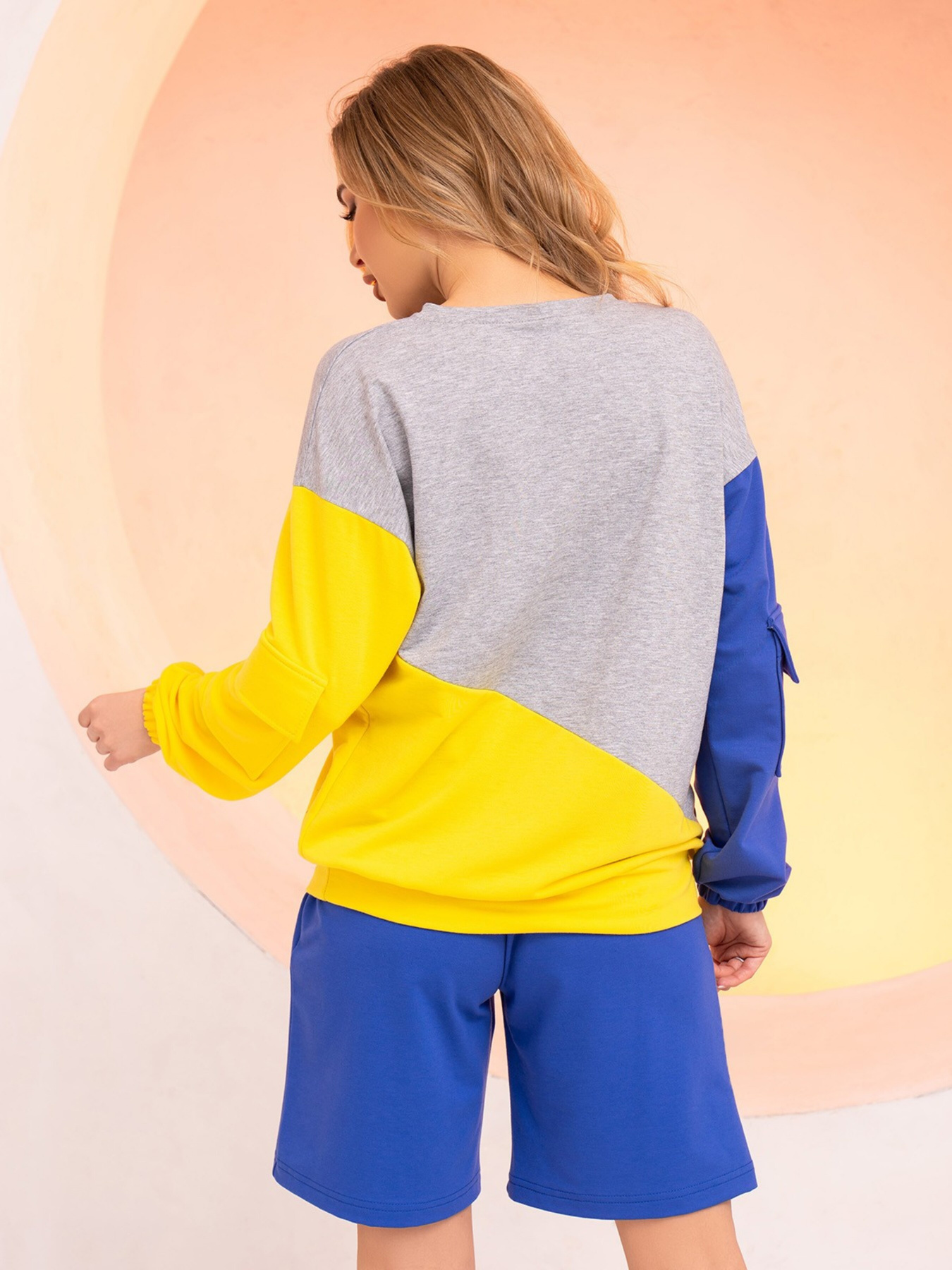 Свитшот ISSA Plus модель 13717_blueyellow Свитшот ISSA Plus модель 13717_blueyellow Фото