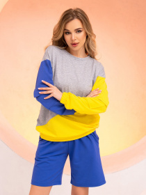 Світшот ISSA Plus модель 13717_blueyellow Світшот ISSA Plus модель 13717_blueyellow Фото