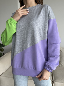 Світшот ISSA Plus модель 13717_lilaclightgreen Фото