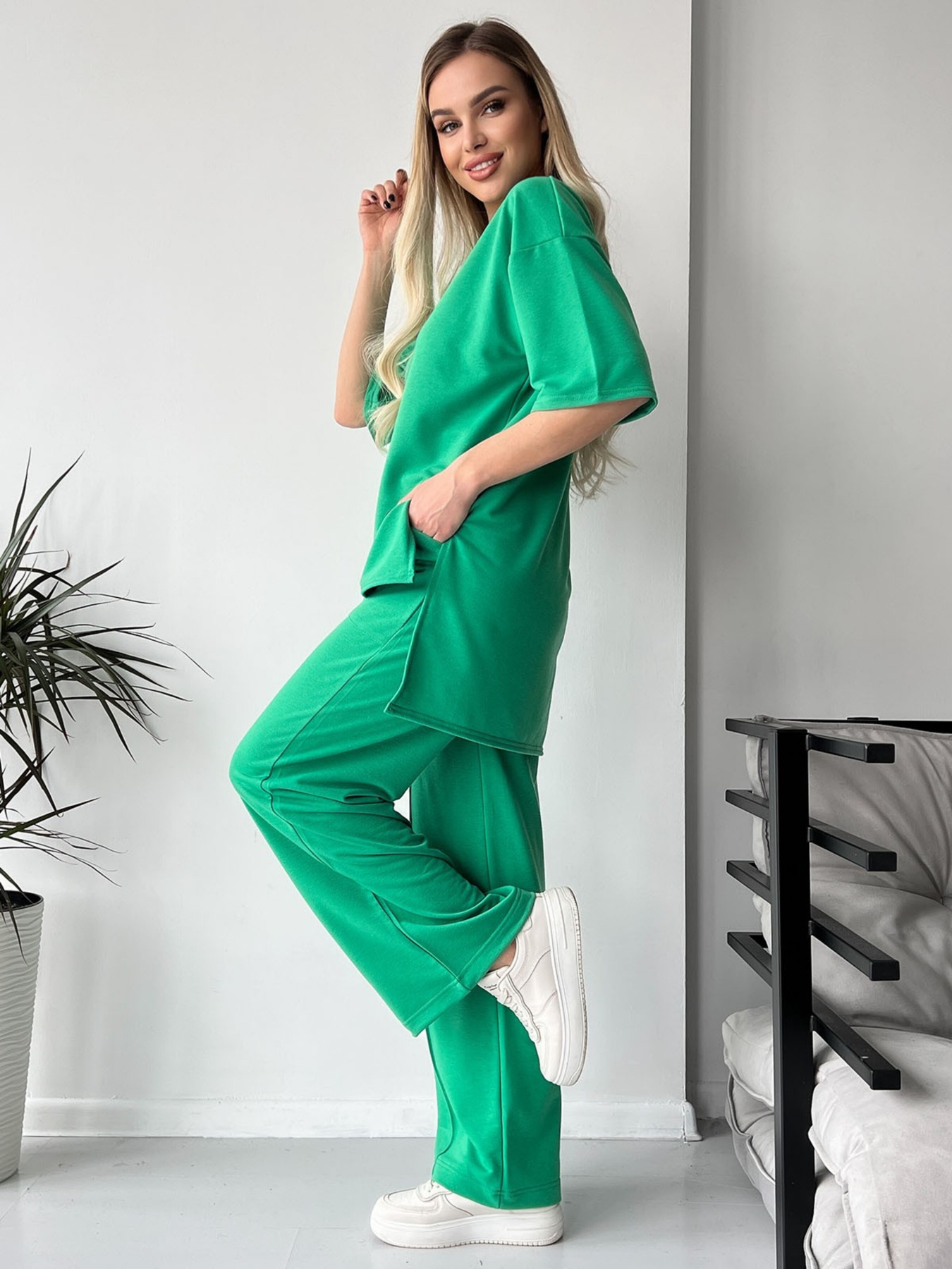 Костюм ISSA Plus модель 13719_green Фото