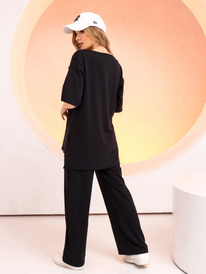 Костюм ISSA Plus модель 13719_black — фото 3 - INTERTOP
