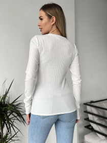 Свитер ISSA Plus модель 13722_milky Фото