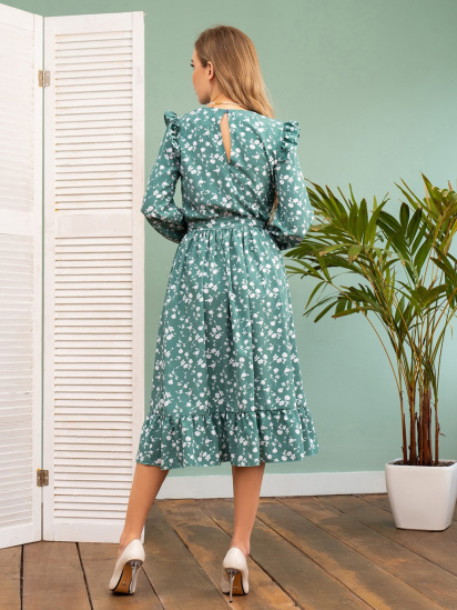 Сукня міді ISSA Plus модель 13723_mint — фото 3 - INTERTOP