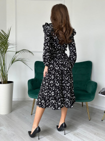 Платье миди ISSA Plus модель 13723_black Фото