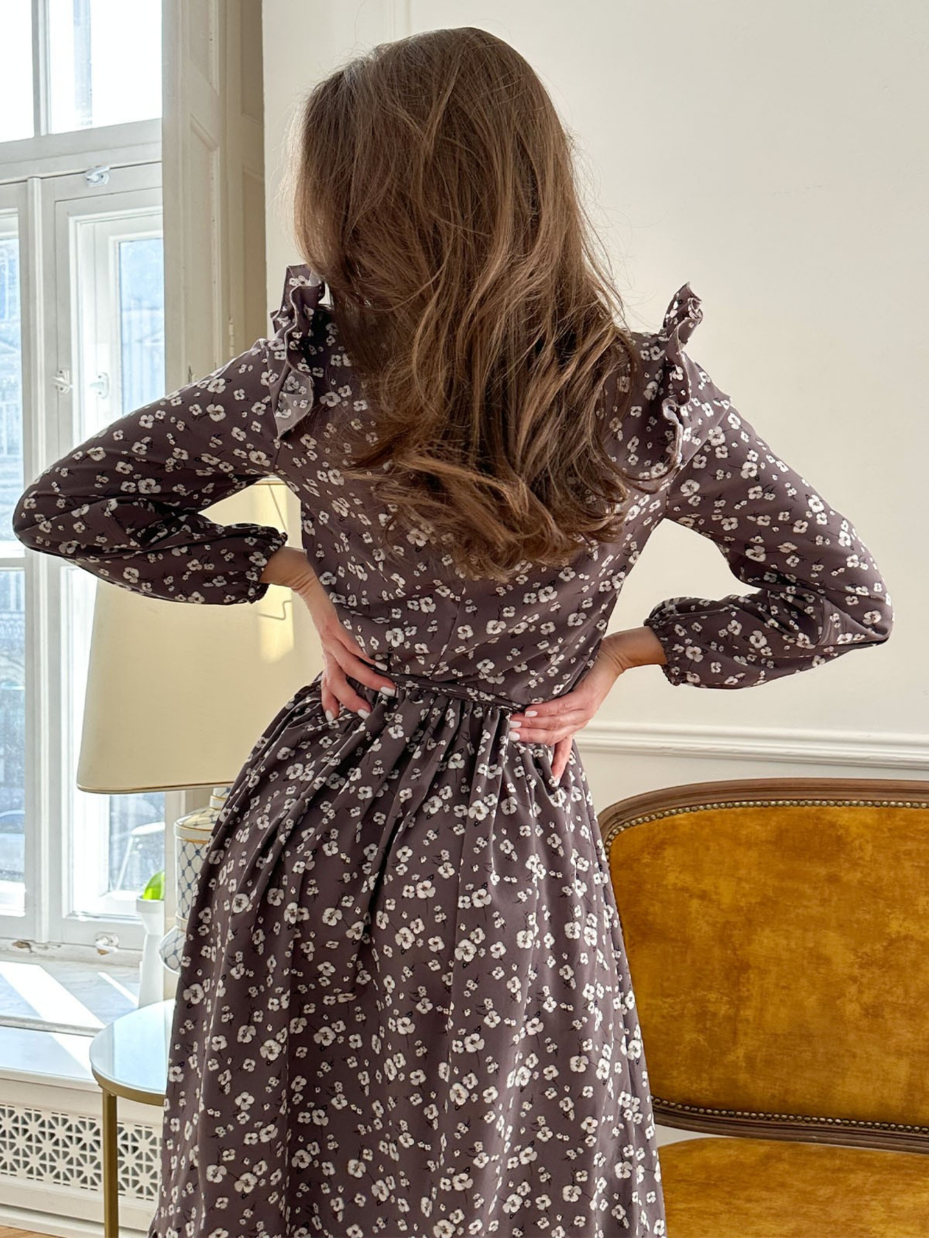 Сукня міді ISSA Plus модель 13724_brown Фото