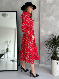 Сукня міді ISSA Plus модель 13724_red Фото