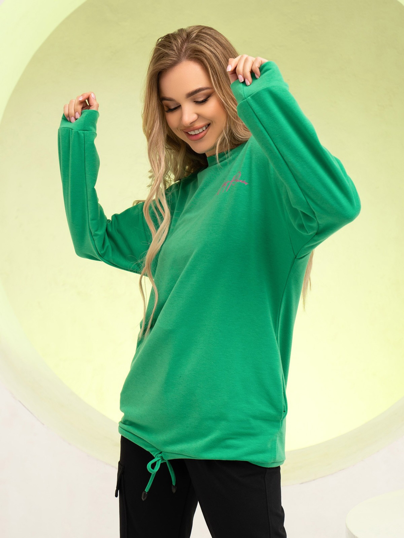 Свитшот ISSA Plus модель 13732_green Фото