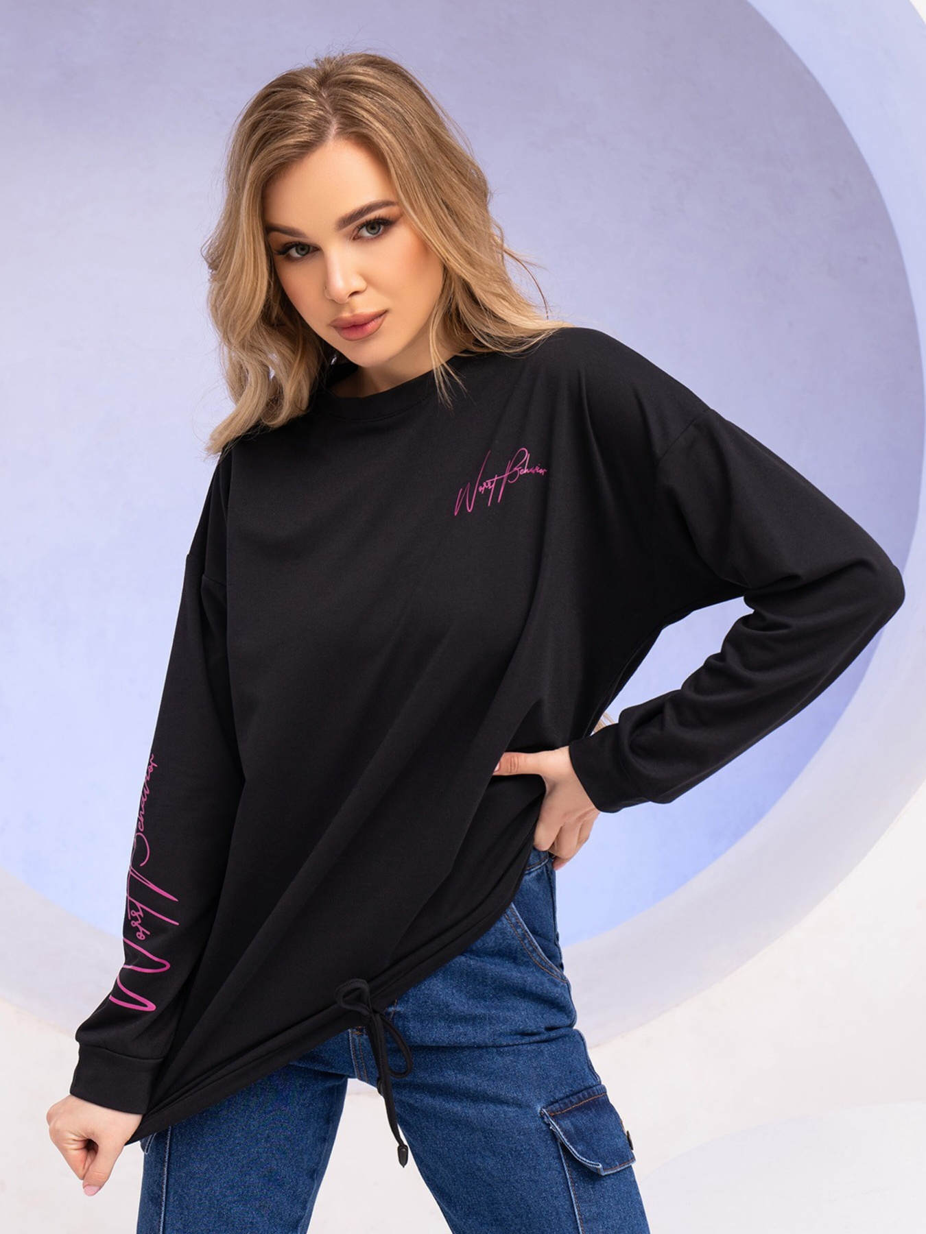 Свитшот ISSA Plus модель 13732_black Фото