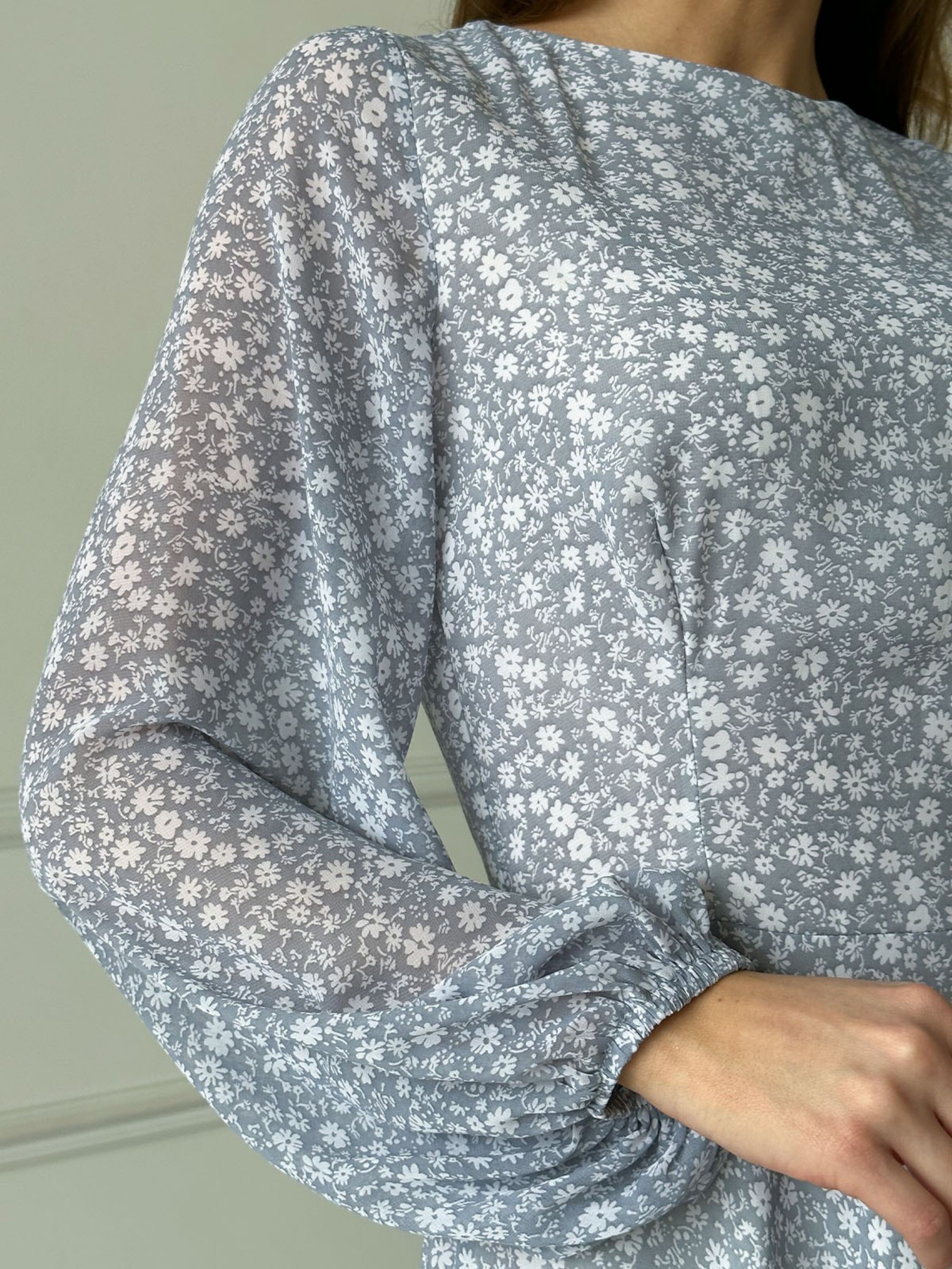 Платье миди ISSA Plus модель 13737_grey Фото