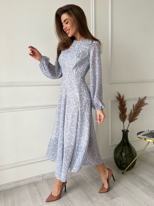 Сукня міді ISSA Plus модель 13737_grey Фото