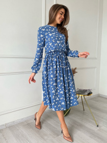 Платье миди ISSA Plus модель 13739_blue Фото