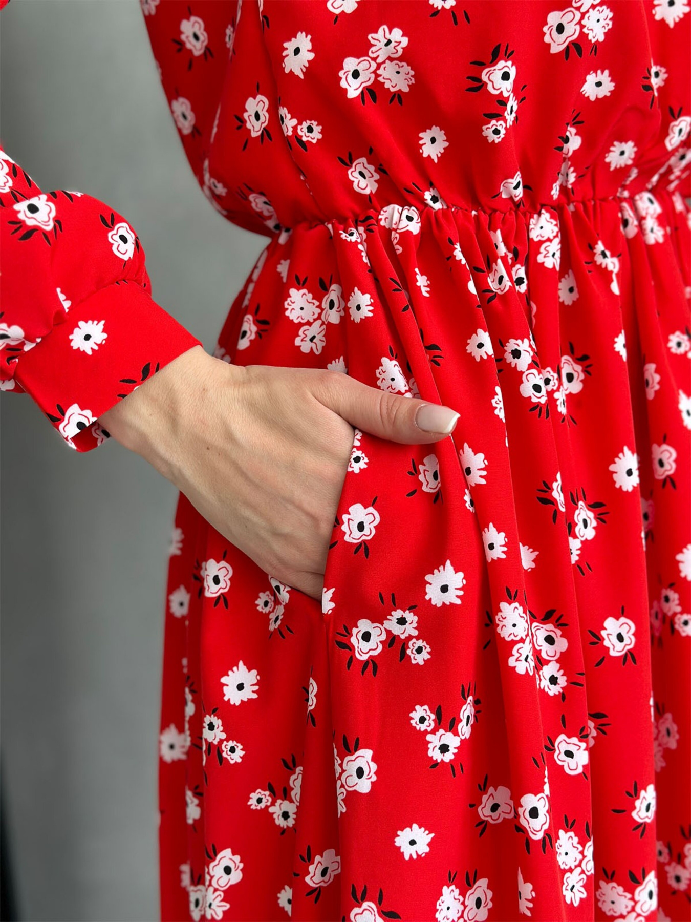 Платье миди ISSA Plus модель 13739_red Фото