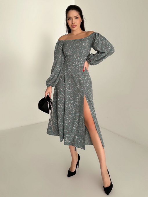 Платье миди ISSA Plus модель 13741_multicolor Фото