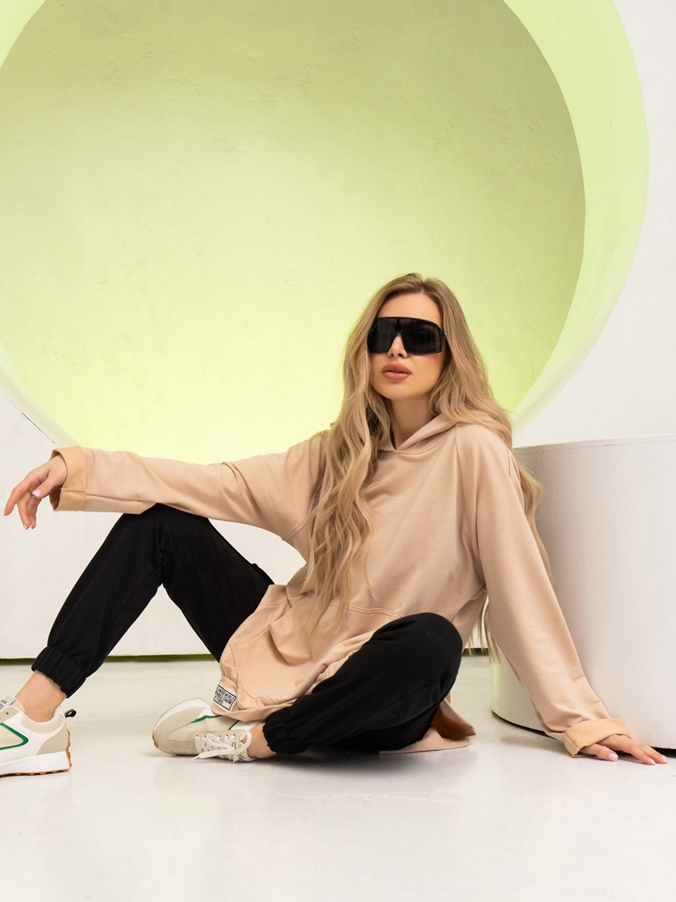 Худи ISSA Plus модель 13743_beige Фото