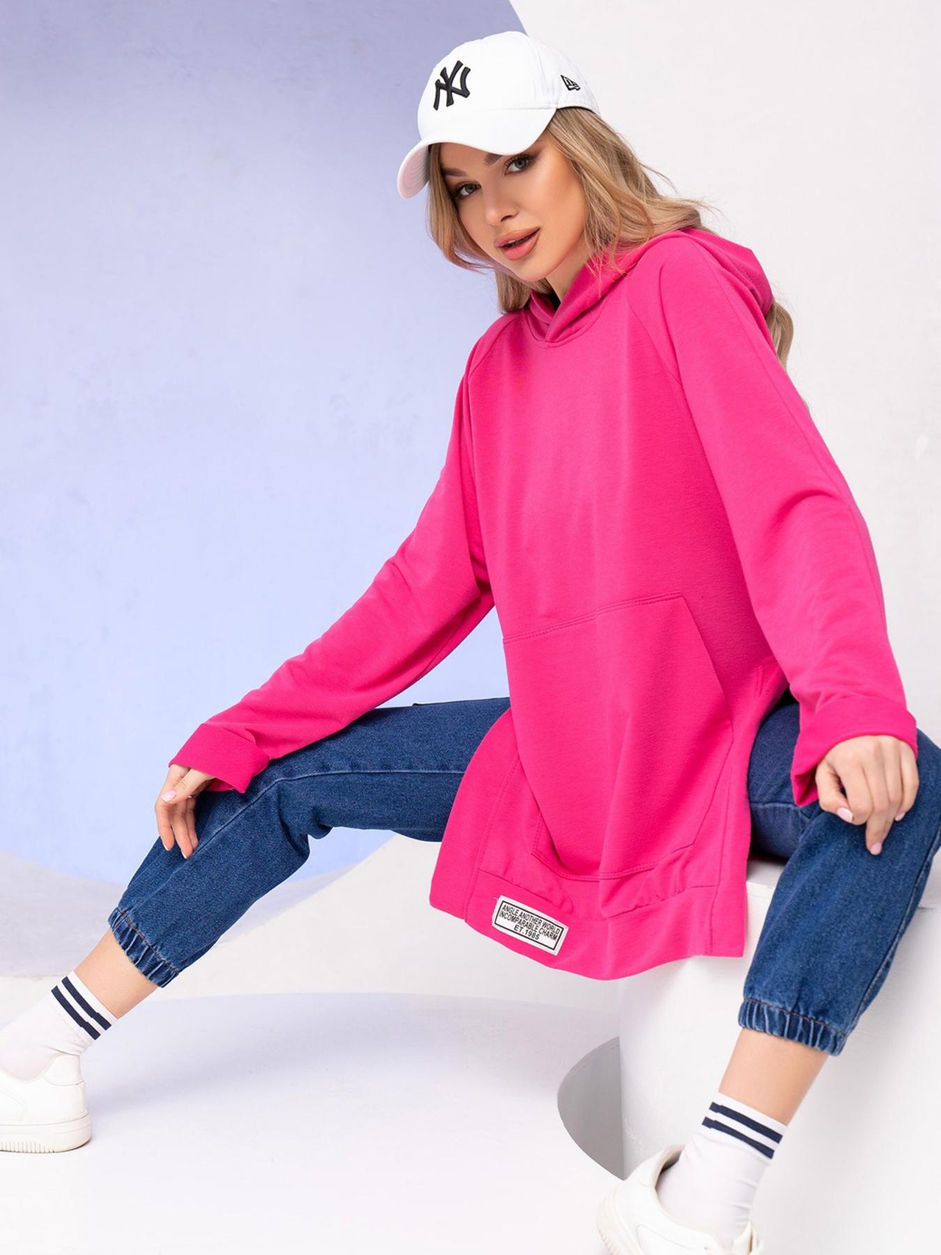 Худі ISSA Plus модель 13743_crimson Фото