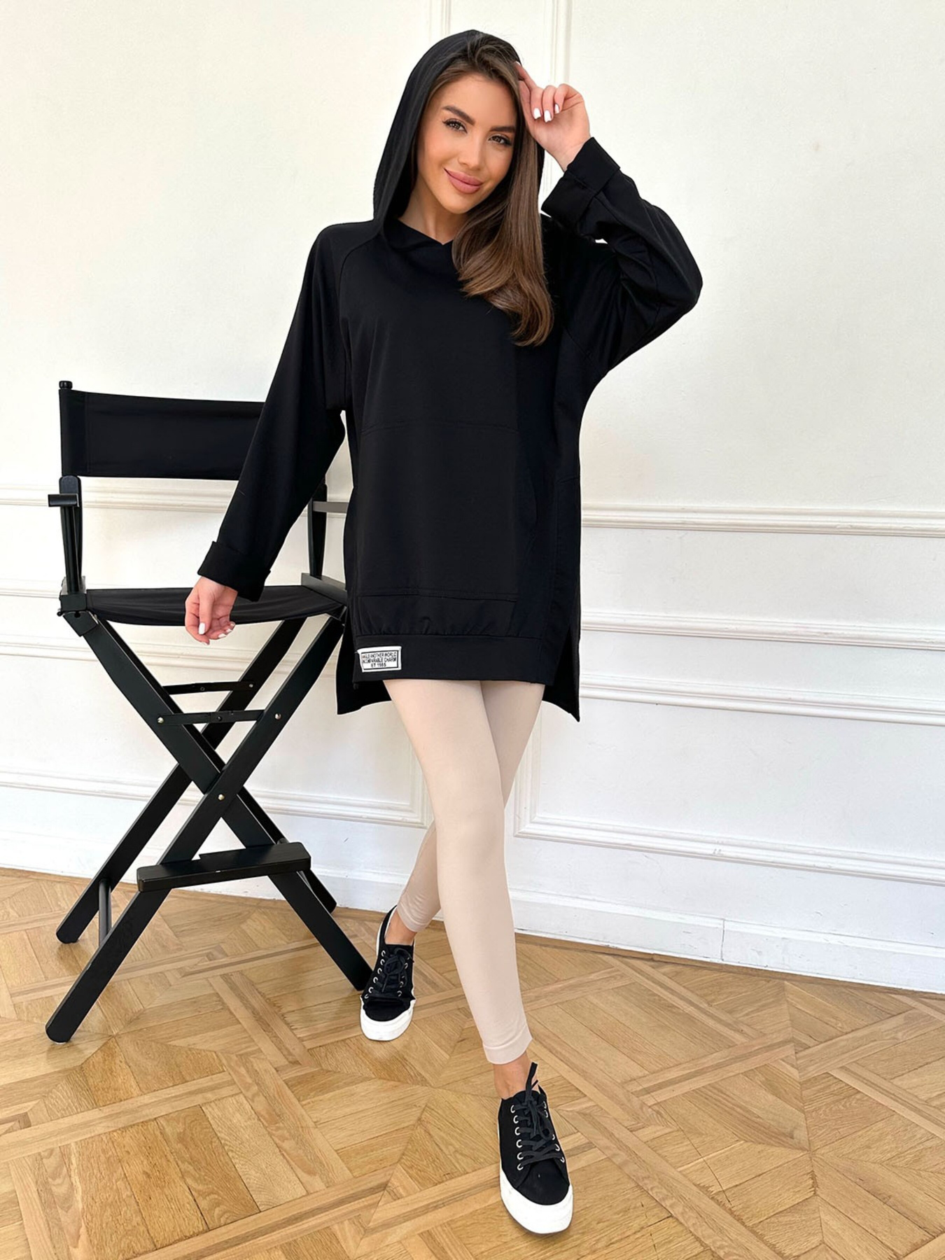 Худи ISSA Plus модель 13743_black Худи ISSA Plus модель 13743_black Фото