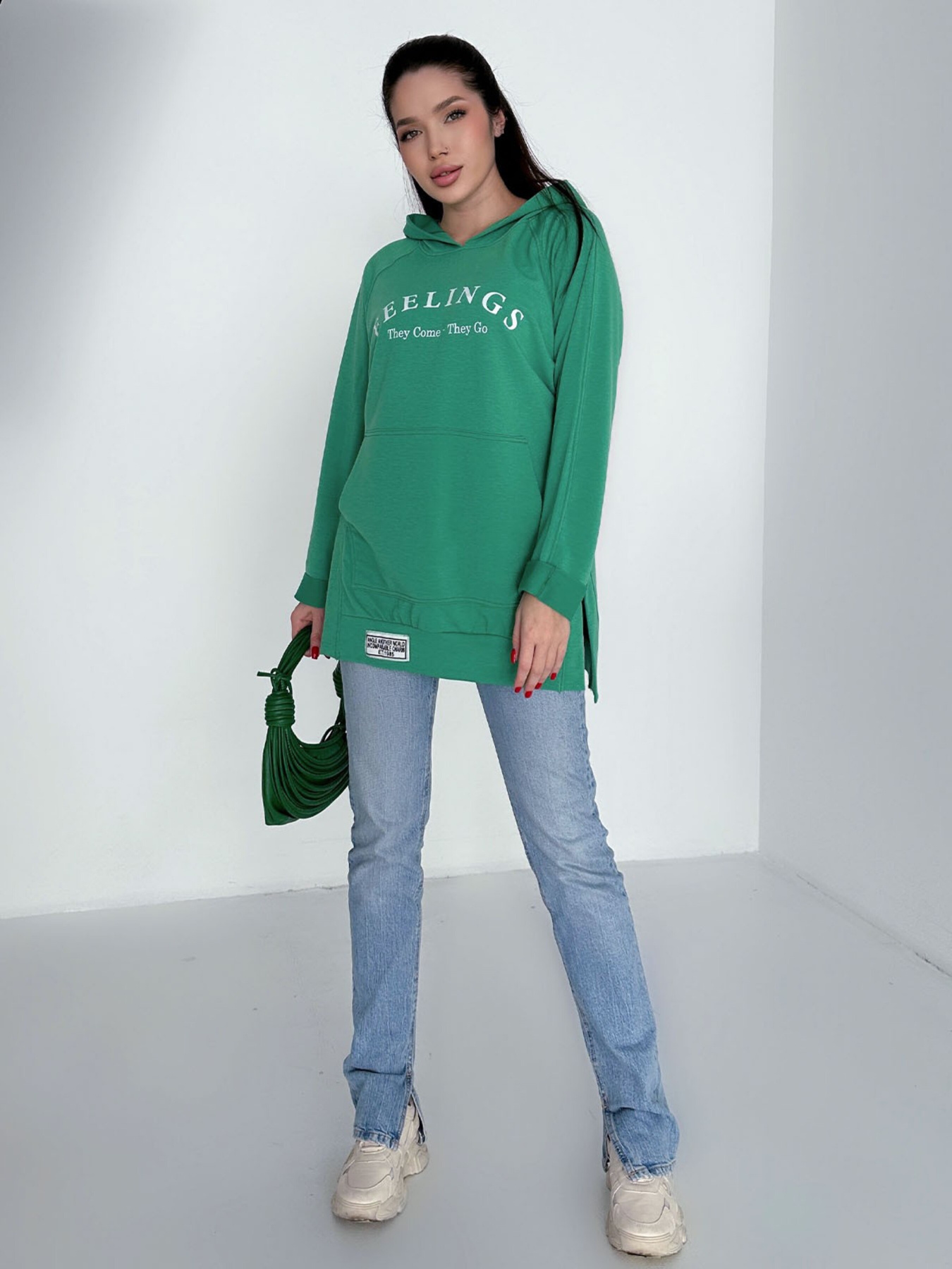 Худи ISSA Plus модель 13744_green Худи ISSA Plus модель 13744_green Фото