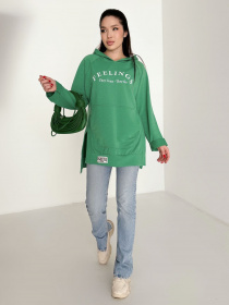 Худи ISSA Plus модель 13744_green Худи ISSA Plus модель 13744_green Фото