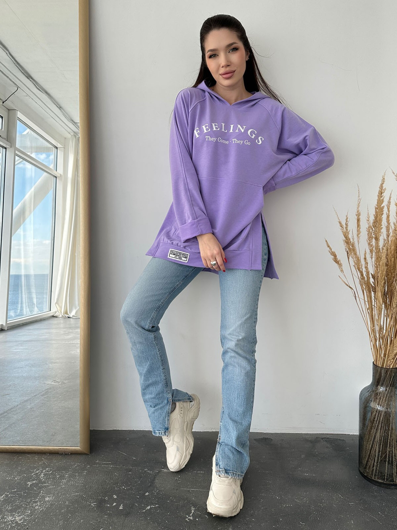 Худі ISSA Plus модель 13744_lilac Фото